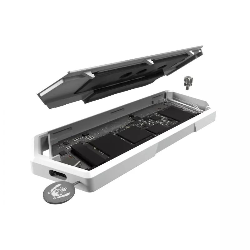 Caixa para SSD ASUS ROG Strix Arion Hatsune Miku Edition Branco M.2 PCIe USB Type-C 10 Gbit/s