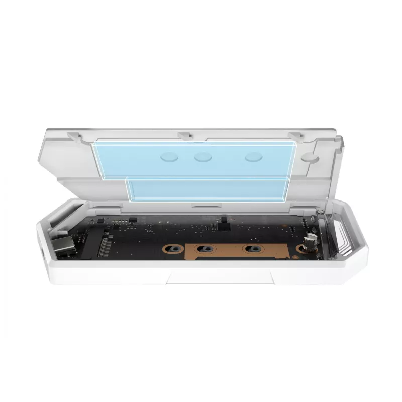 Caixa para SSD ASUS ROG Strix Arion Hatsune Miku Edition Branco M.2 PCIe USB Type-C 10 Gbit/s