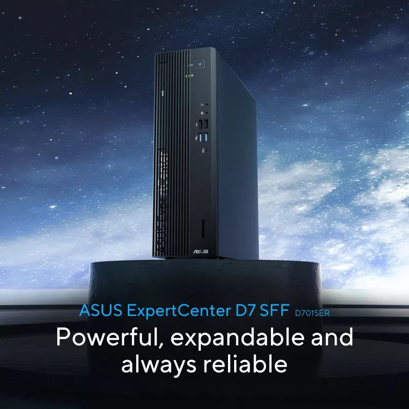 ASUS ExpertCenter D7 SFF D701SER-714700311X Intel® Core™ i7 i7-14700 16 GB DDR5-SDRAM 1 TB SSD Windows 11 Pro PC Preto