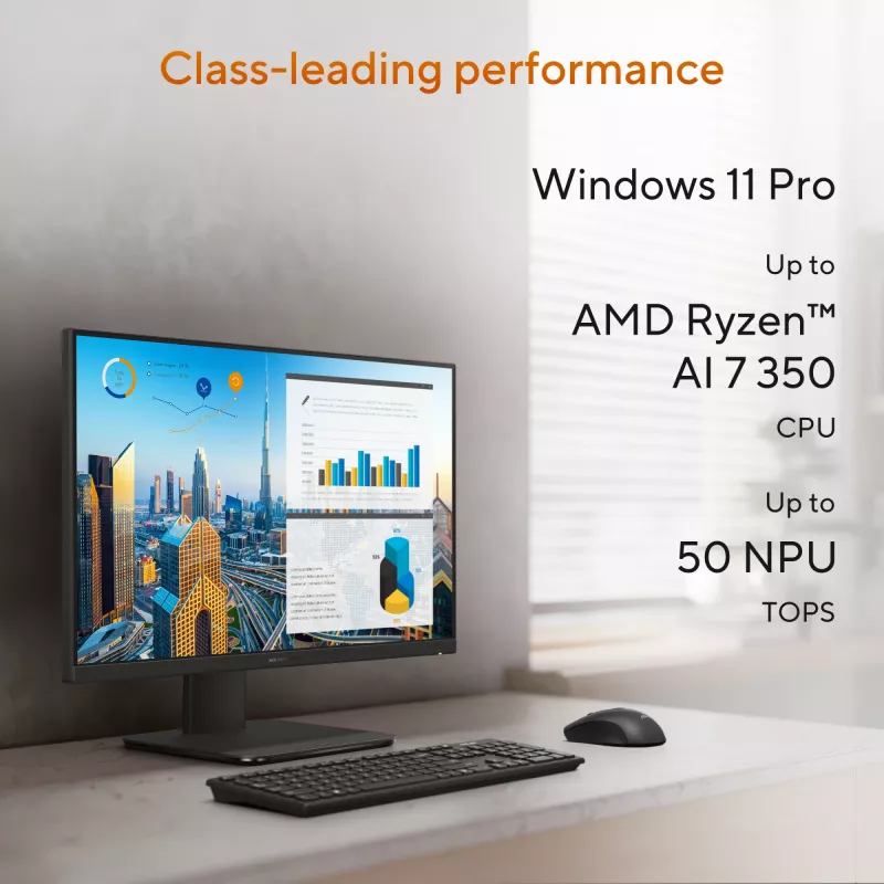 ASUS ExpertCenter P600 AiO PM670KA-BPE011X Copilot+ PC AMD Ryzen™ AI 7 350 68,6 cm (27