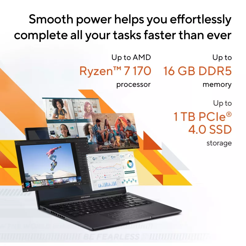 ASUS Vivobook 14 M1405NAQ-LY025W AMD Ryzen™ 7 170 Portátil 35,6 cm (14