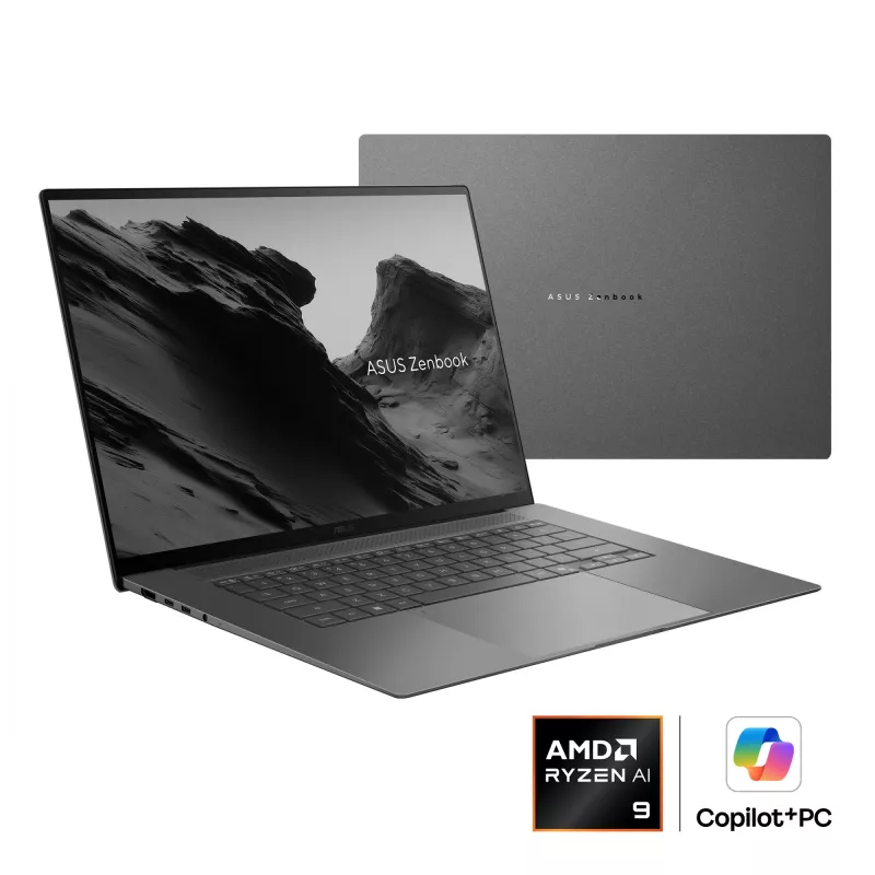 ASUS Zenbook S16 UM5606GA-SS180W Copilot+ PC AMD Ryzen AI 9 465 Portátil 40,6 cm (16 inch) 3K 32 GB LPDDR5x-SDRAM 1 TB SSD Wi-Fi 7 (802.11be) Windows 11 Home Neerlandês Cinzento