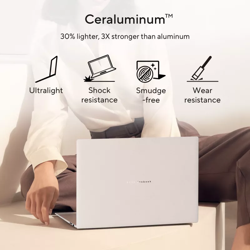 ASUS Zenbook S16 UM5606GA-SS180W Copilot+ PC AMD Ryzen AI 9 465 Portátil 40,6 cm (16 inch) 3K 32 GB LPDDR5x-SDRAM 1 TB SSD Wi-Fi 7 (802.11be) Windows 11 Home Neerlandês Cinzento