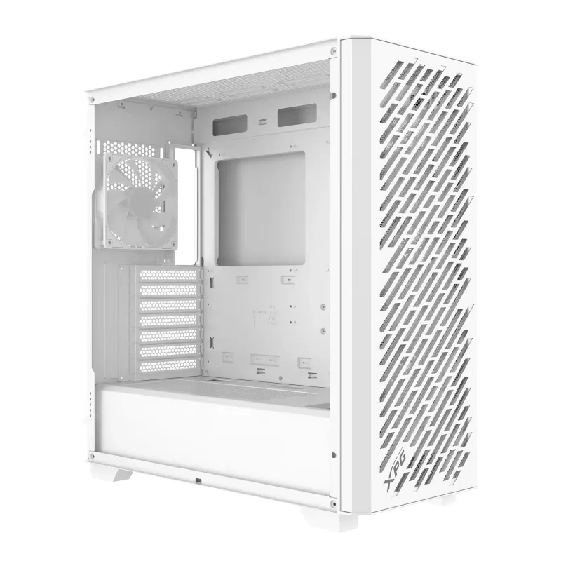 Caixa Mid-Tower XPG VALOR AIR PRO, Midi Tower, PC, Branco, ATX, EATX, micro ATX, Mini-ATX, SPCC, Vidro temperado, Multicolor