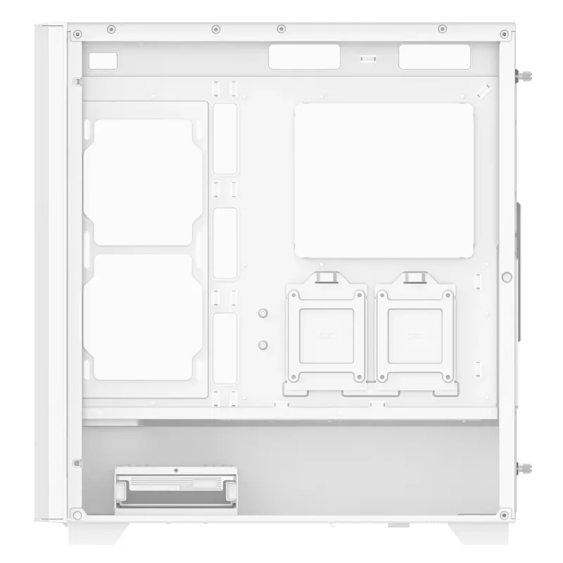 Caixa Mid-Tower XPG VALOR AIR PRO, Midi Tower, PC, Branco, ATX, EATX, micro ATX, Mini-ATX, SPCC, Vidro temperado, Multicolor