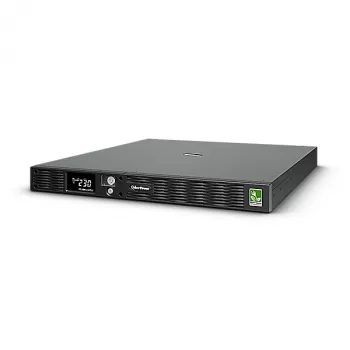 Fonte de alimentação ininterrupta (UPS) CyberPower PR1000ELCDRT1U Line-Interactive 1 kVA 800 W 6 saídas AC
