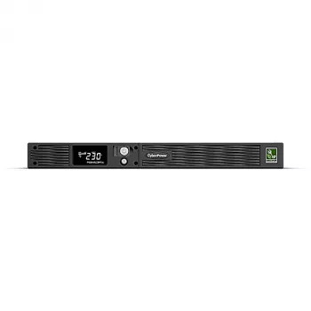 Fonte de alimentação ininterrupta (UPS) CyberPower PR1000ELCDRT1U Line-Interactive 1 kVA 800 W 6 saídas AC