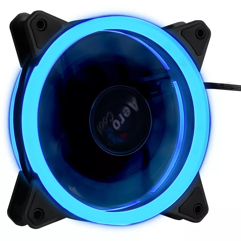 Ventoinha para caixa de computador Aerocool Rev RGB 12 cm Preto
