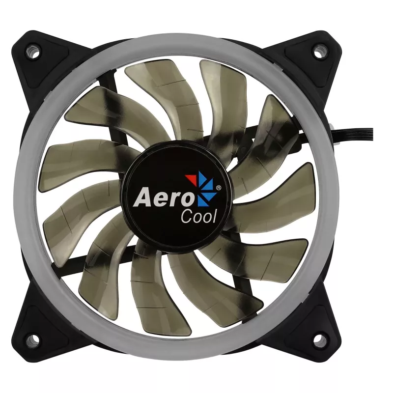 Ventoinha para caixa de computador Aerocool Rev RGB 12 cm Preto