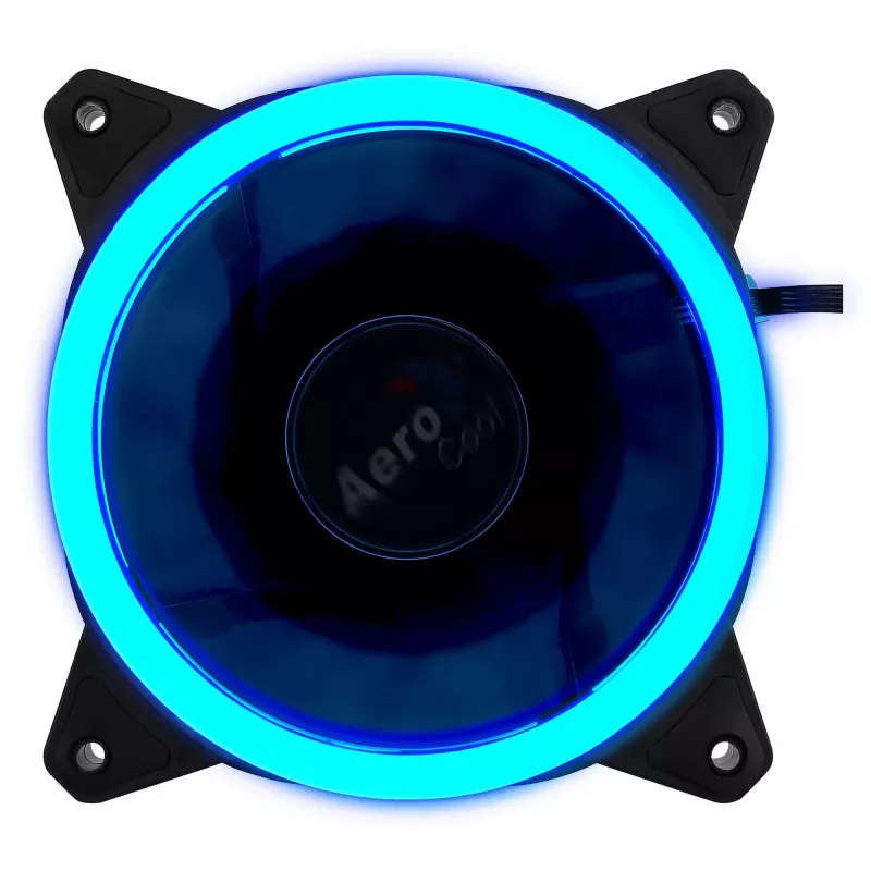 Ventoinha para caixa de computador Aerocool Rev RGB 12 cm Preto