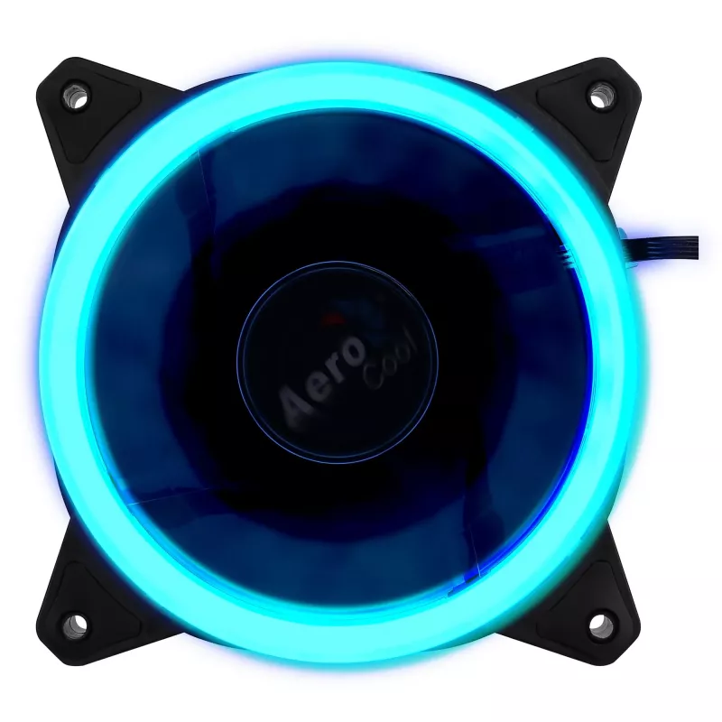 Ventoinha para caixa de computador Aerocool Rev RGB 12 cm Preto