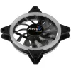 Ventoinha para caixa de computador Aerocool Rev RGB 12 cm Preto
