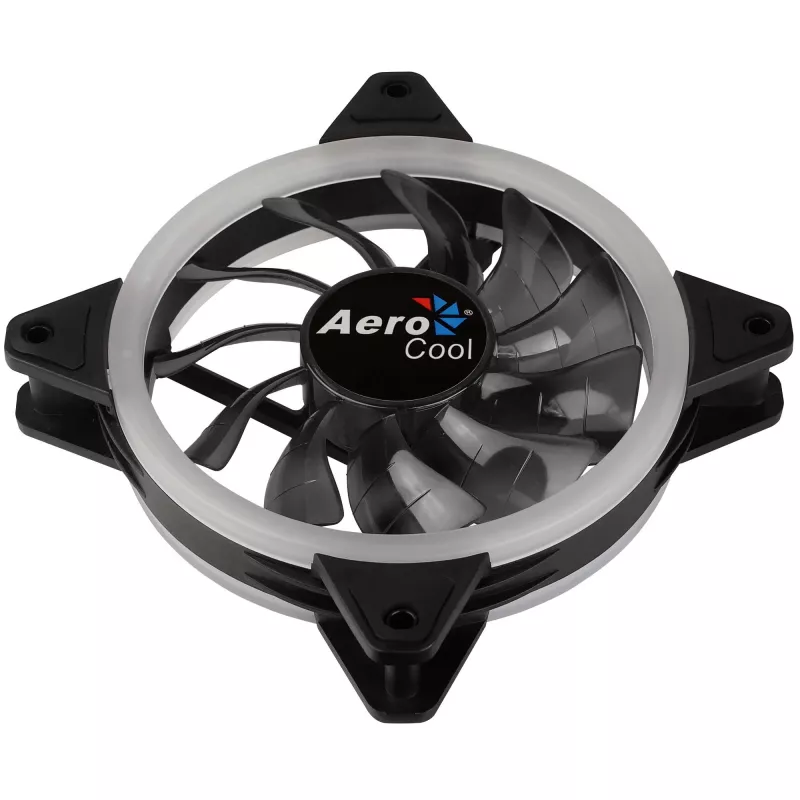 Ventoinha para caixa de computador Aerocool Rev RGB 12 cm Preto
