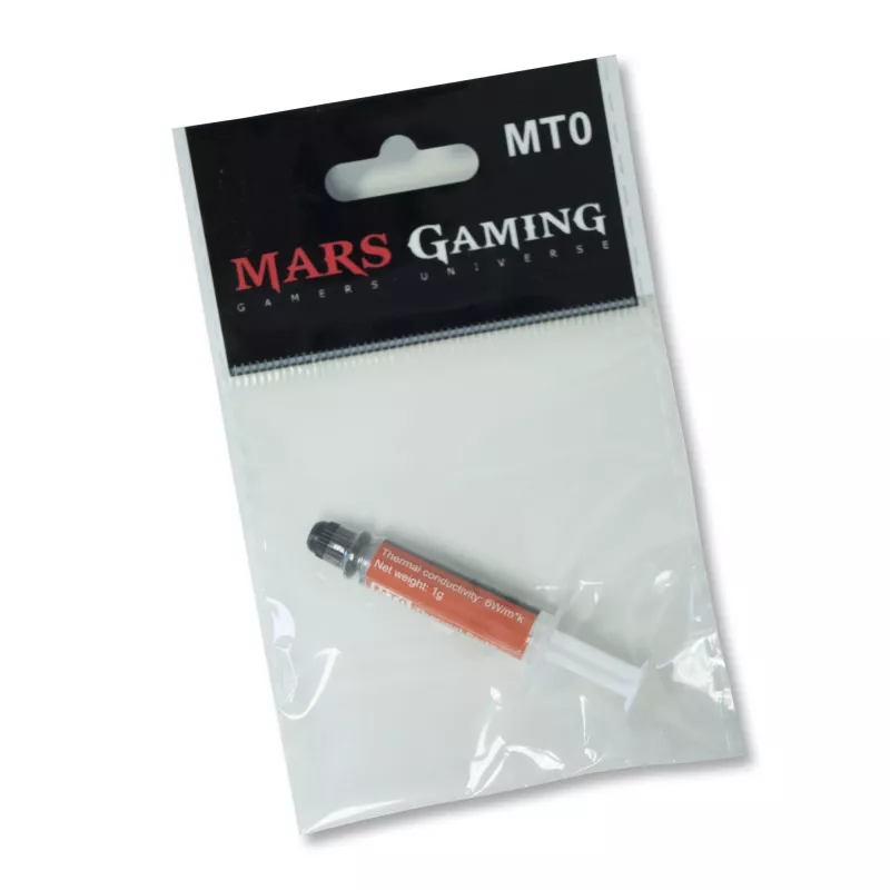 Pasta térmica para PC Mars Gaming MT0 1g 6W Temperatura 30-280º Segurança máxima