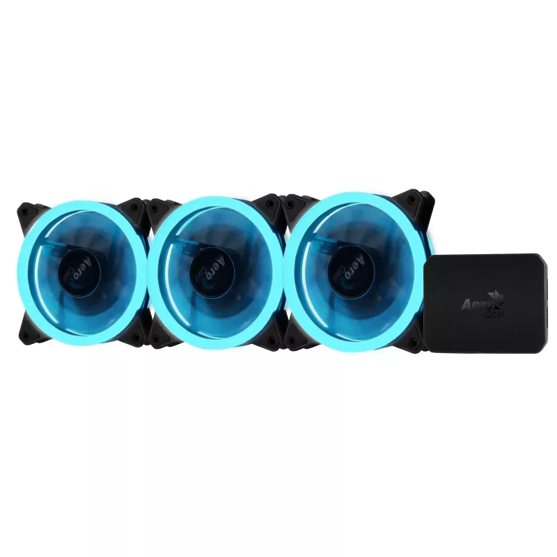 Ventoinha para caixa Aerocool Rev RGB Pro 12 cm Preto