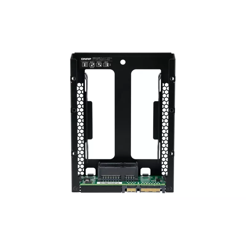 QNAP QDA-A2AR - Caixa RAID interna - 3.5 to 2 x 2.5 (8,9 cm até 2 x 6,4 cm) - RAID 0, 1, JBOD - SATA 6Gb/s