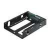 QNAP QDA-A2AR - Caixa RAID interna - 3.5 to 2 x 2.5 (8,9 cm até 2 x 6,4 cm) - RAID 0, 1, JBOD - SATA 6Gb/s