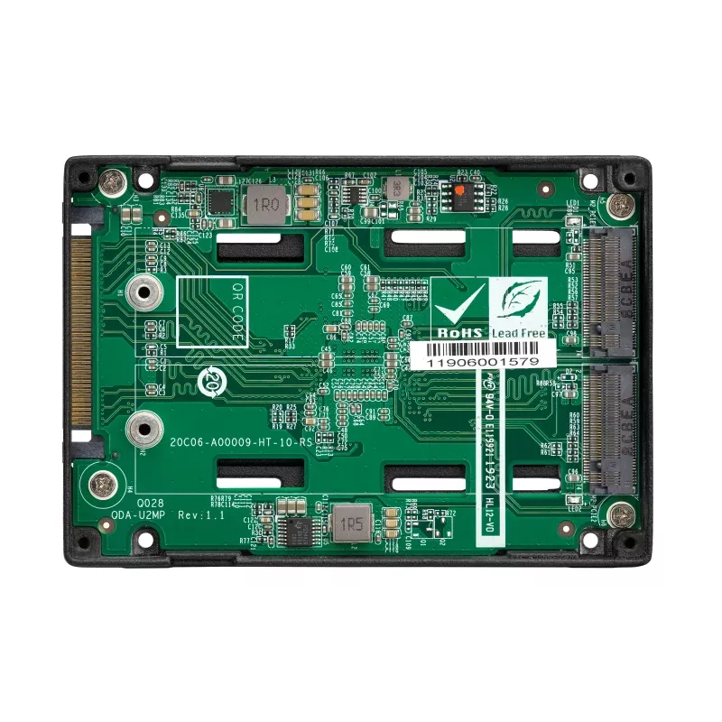 Caixa de armazenamento QNAP QDA-U2MP Caixa para SSD Preto M.2