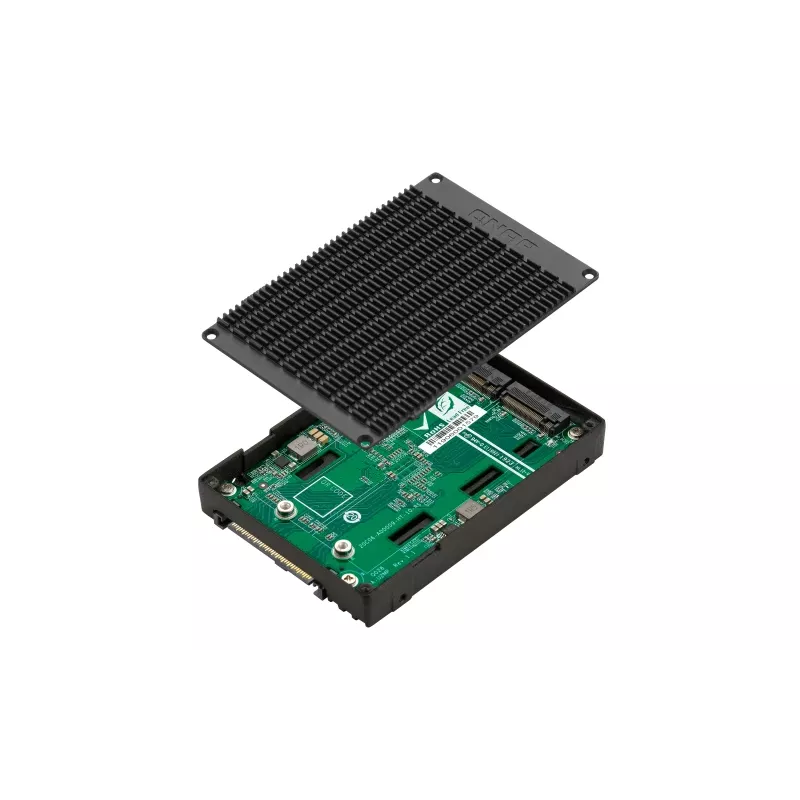 Caixa de armazenamento QNAP QDA-U2MP Caixa para SSD Preto M.2