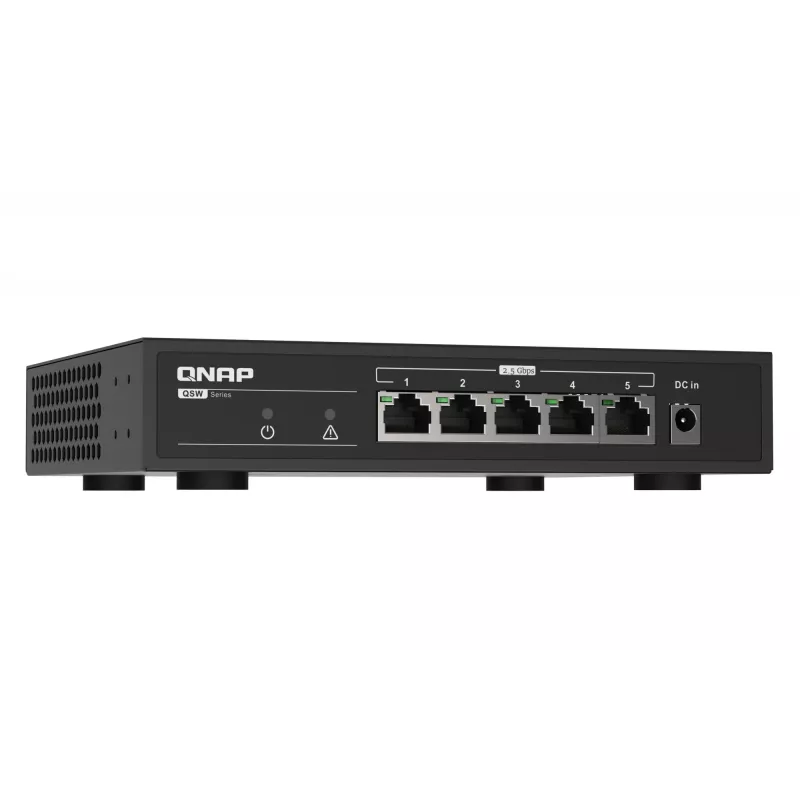 QNAP QSW-1105-5T switch não gerido de 5 portas, 5x 2.5GbE