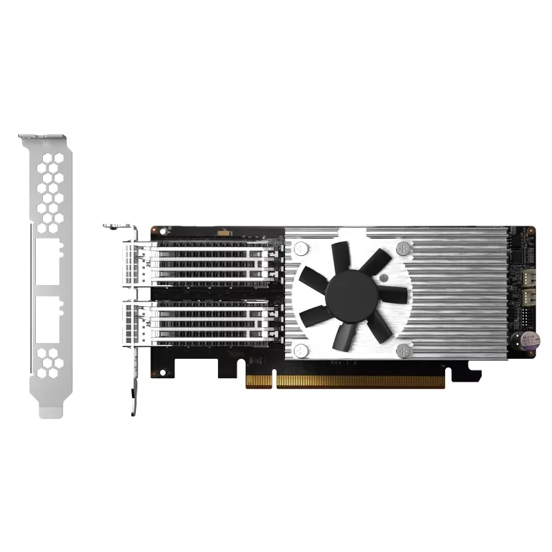 Placa de rede QNAP QXG-100G2SF-E810 Interna Fibra ótica 100000 Mbit/s