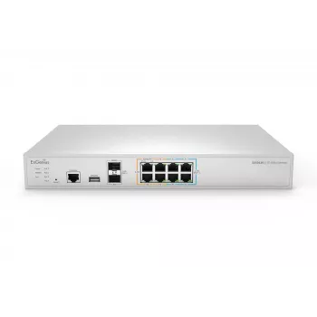 Gateway de segurança gerido EnGenius Cloud 2 x 2,5 GbE LAN & 6 x 2,5 GbE WAN & 2 portas SFP+