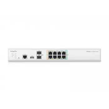 Gateway de segurança gerido EnGenius Cloud 2 x 2,5 GbE LAN & 6 x 2,5 GbE WAN & 2 portas SFP+