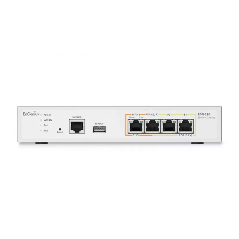 Gateway de segurança gerido EnGenius Cloud 2 x 2.5 GbE LAN & 2 x 2.5 GbE WAN