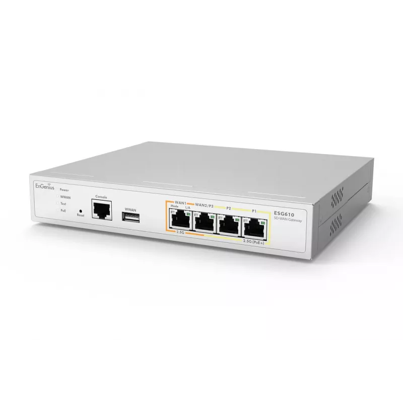 Gateway de segurança gerido EnGenius Cloud 2 x 2.5 GbE LAN & 2 x 2.5 GbE WAN