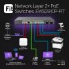 Switch gerido EnGenius FitSwitch 8 PoE 8 portas Gigabit Ethernet