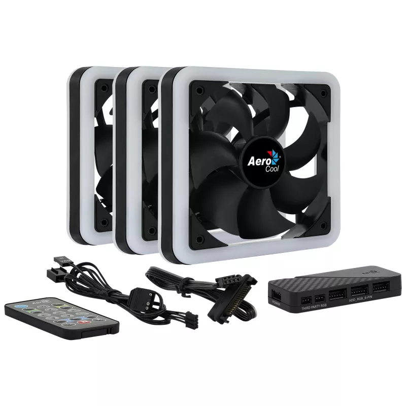 Ventoinha para caixa de computador Aerocool Edge 14 Pro 14 cm Preto