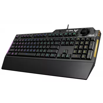 Teclado ASUS TUF Gaming K1 USB Preto Full-Size RGB LED
