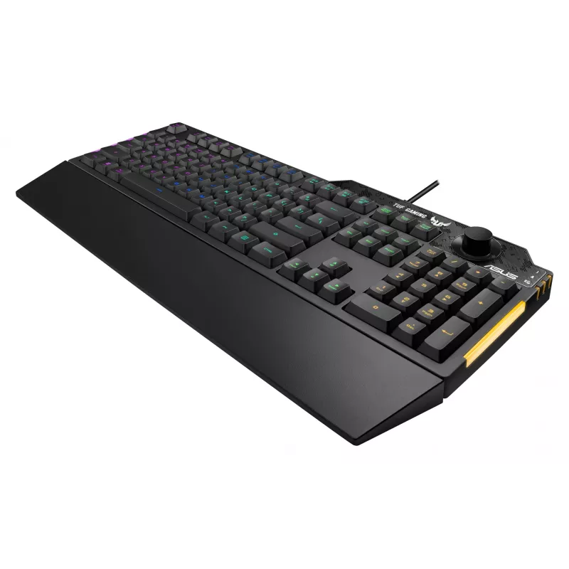 Teclado ASUS TUF Gaming K1 USB Preto Full-Size RGB LED