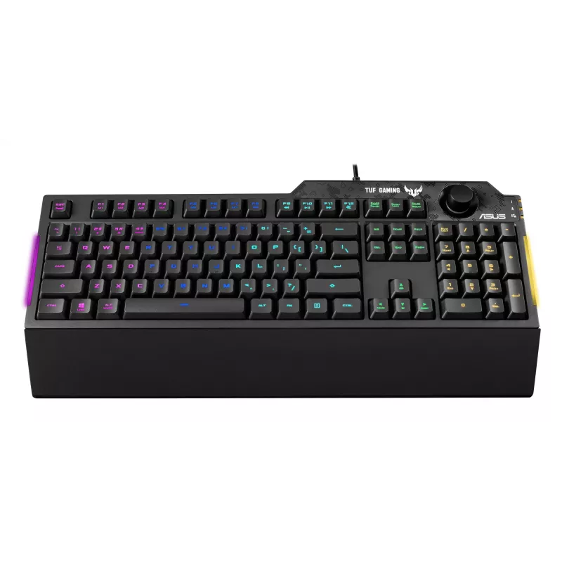 Teclado ASUS TUF Gaming K1 USB Preto Full-Size RGB LED
