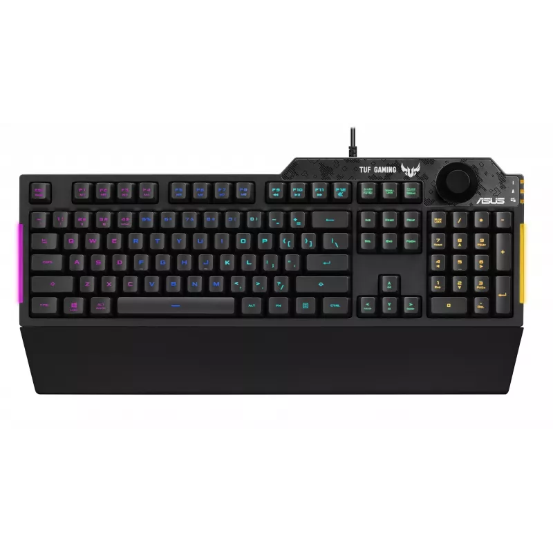 Teclado ASUS TUF Gaming K1 USB Preto Full-Size RGB LED