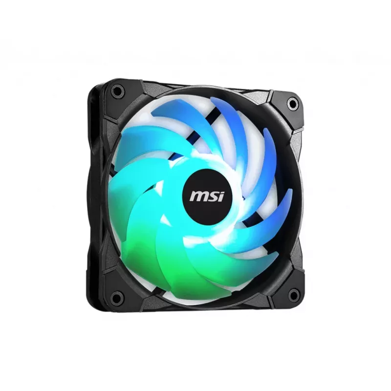 MSI MAX F12A-3 Kit de ventoinhas 120mm ARGB - Acessório para caixa '3x ventoinhas 120mm ARGB PWM, 600-1500 rpm, Mystic Lighting Sync'