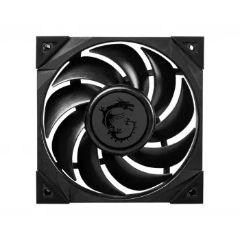 MSI MEG SILENT GALE P12 Ventoinha Premium Silent '120mm, PWM, Balanced Static Pressure Airflow, lâmina de ventoinha LCP, rolamento HDB, almofadas antivibração, cabo de 300mm'