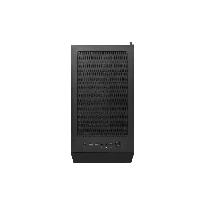 MSI MAG FORGE 111R Caixa de computador Gaming Mid Tower 'preto, 1x ventoinha ARGB PWM de 120mm, hub ARGB 1-6, Mystic Light Sync, painel de vidro temperado, ATX, mATX, mini-ITX'