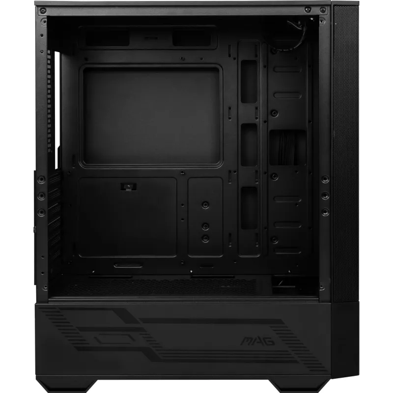 MSI MAG FORGE 111R Caixa de computador Gaming Mid Tower 'preto, 1x ventoinha ARGB PWM de 120mm, hub ARGB 1-6, Mystic Light Sync, painel de vidro temperado, ATX, mATX, mini-ITX'