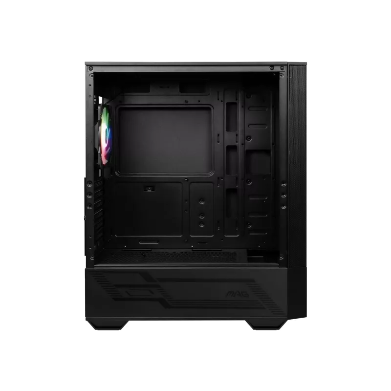MSI MAG FORGE 111R Caixa de computador Gaming Mid Tower 'preto, 1x ventoinha ARGB PWM de 120mm, hub ARGB 1-6, Mystic Light Sync, painel de vidro temperado, ATX, mATX, mini-ITX'