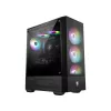 MSI MAG FORGE 111R Caixa de computador Gaming Mid Tower 'preto, 1x ventoinha ARGB PWM de 120mm, hub ARGB 1-6, Mystic Light Sync, painel de vidro temperado, ATX, mATX, mini-ITX'