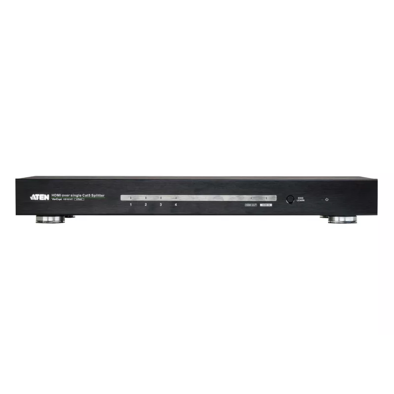 ATEN Splitter HDMI 4 portas CAT5e/6 sobre cabo Cat único / 4K / RS232 / HDBaseT