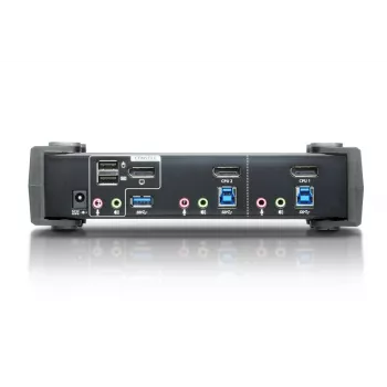 ATEN Switch KVMP™ USB 3.1 Gen 1 DisplayPort 1.2 4K de 2 portas com áudio (cabo KVM incluído)