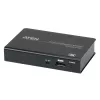 ATEN Splitter DisplayPort 1.2a 4K de 2 portas, DisplayPort, 2x DisplayPort, 4096 x 2160 píxeis, preto, metal, 4K Ultra HD