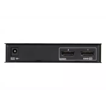 ATEN Splitter DisplayPort 1.2a 4K de 2 portas, DisplayPort, 2x DisplayPort, 4096 x 2160 píxeis, preto, metal, 4K Ultra HD