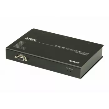 ATEN Extensor KVM USB DisplayPort HDBaseT2.0, transmissor e recetor, com fios, 150 m, Cat5e, Cat6, Cat6a, 4096 x 2160 píxeis, preto