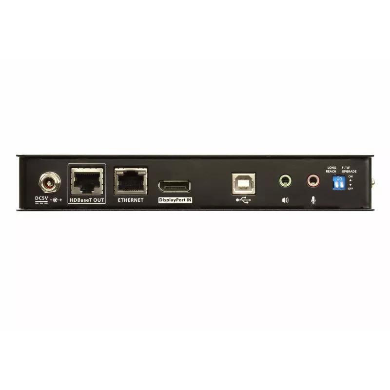 ATEN Extensor KVM USB DisplayPort HDBaseT2.0, transmissor e recetor, com fios, 150 m, Cat5e, Cat6, Cat6a, 4096 x 2160 píxeis, preto
