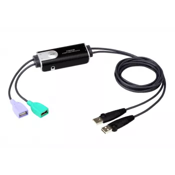 Switch KM ATEN 2 portas USB Boundless com cabo CS62KM