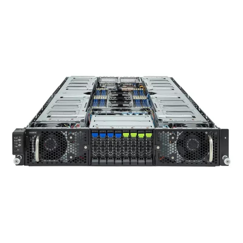 Caixa de computador Gigabyte G293-Z20 Rack-Server 2U preto