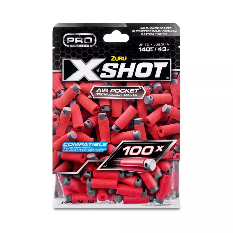 XSHOT Pro Series recarga de dardos de meia longitude (100 dardos) ZURU